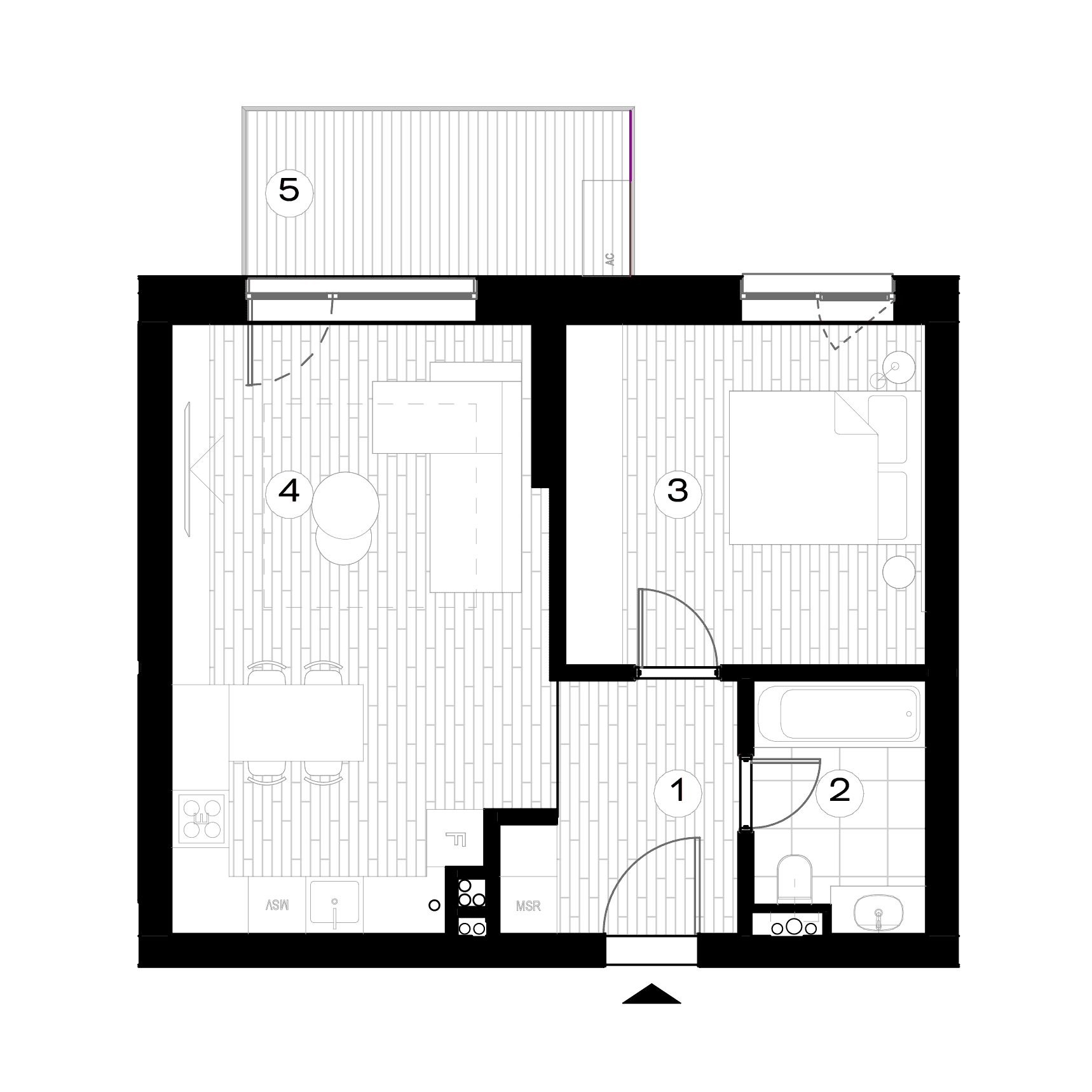 Plan apartament F-2.2.12