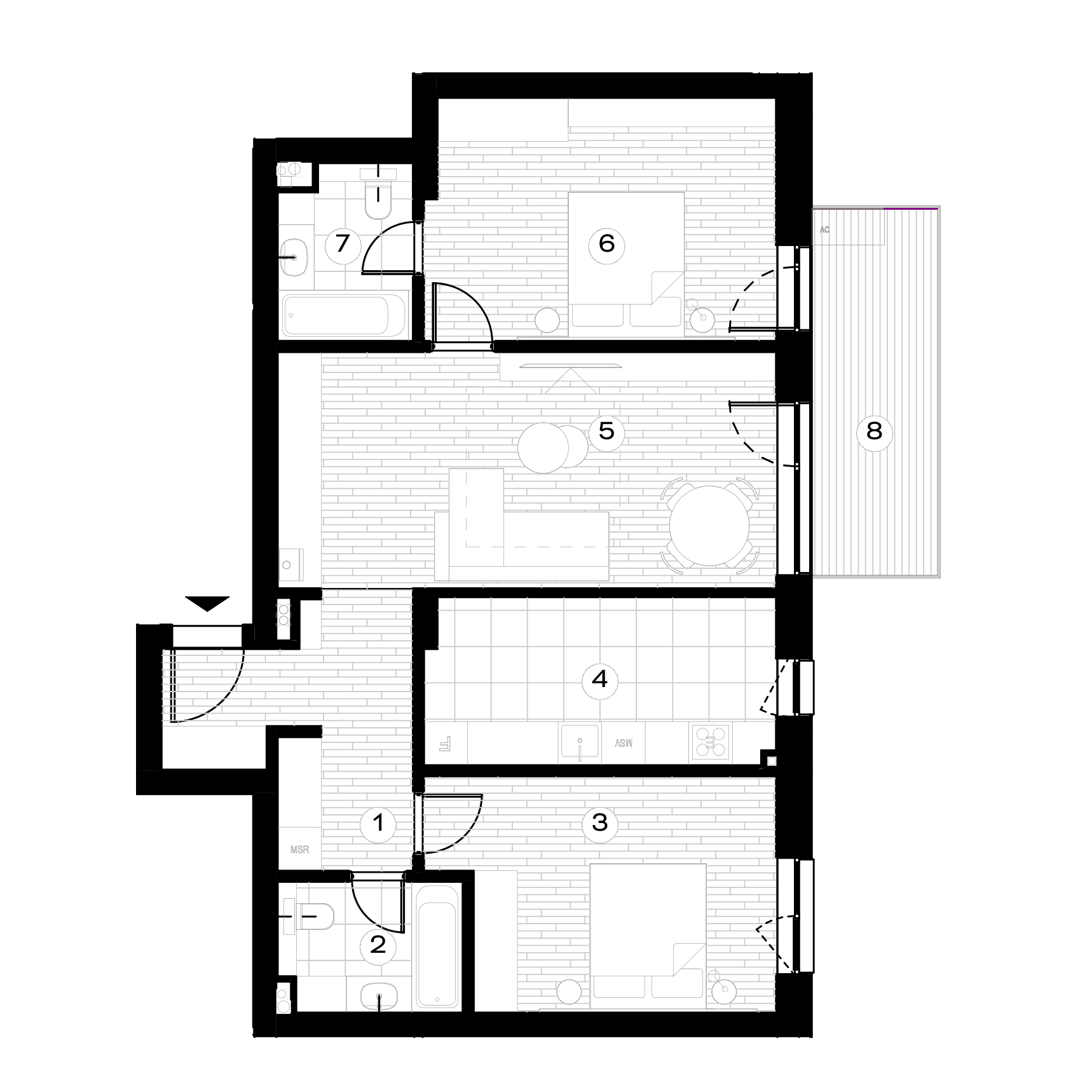 Plan apartament F-2.2.13