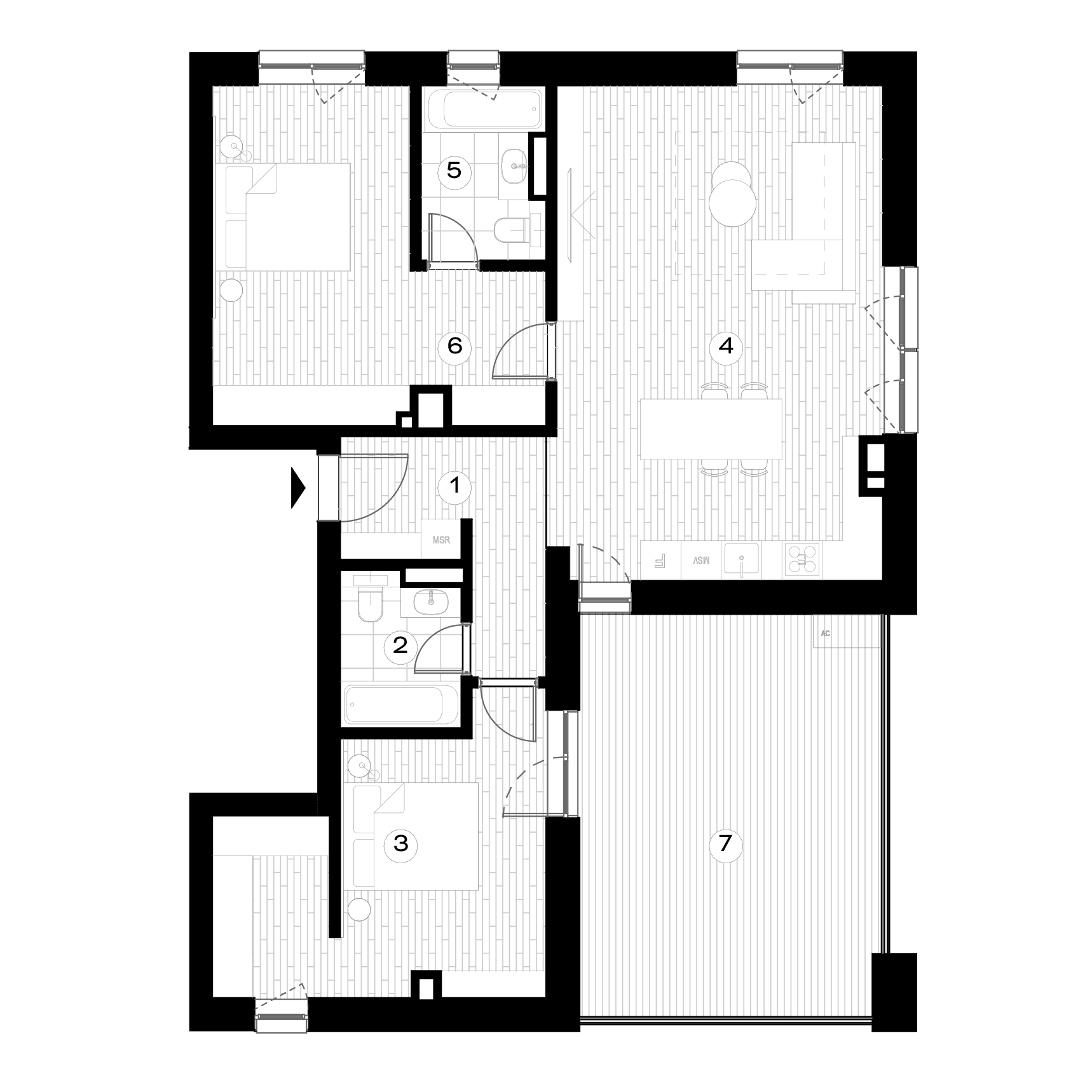 Plan apartament F-4.2.24