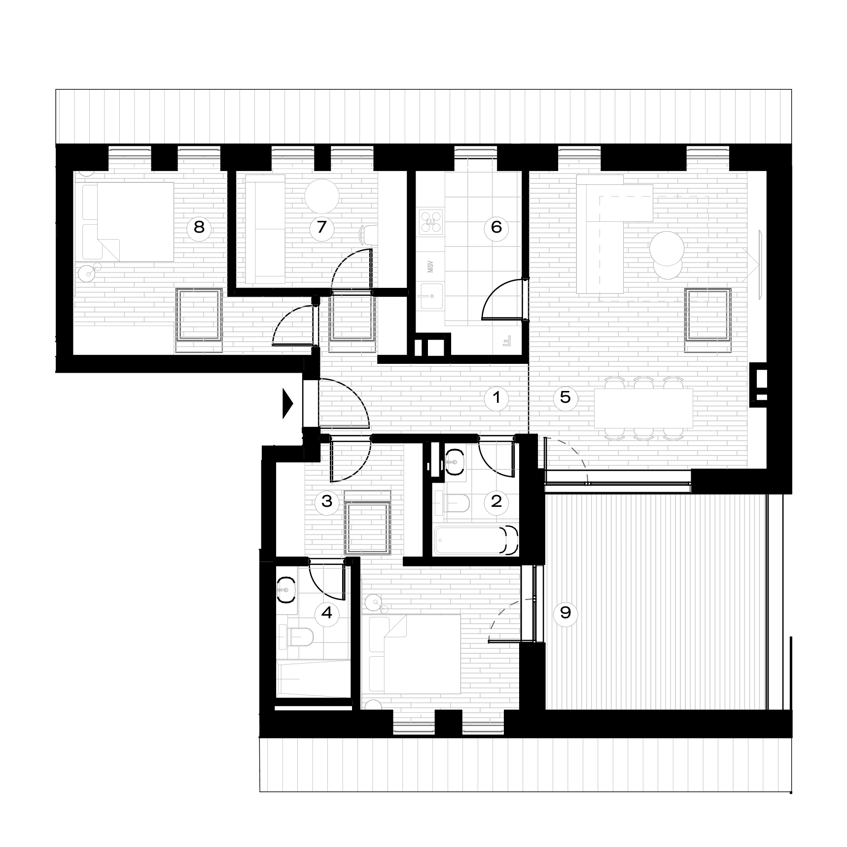 Plan apartament F-5.2.28